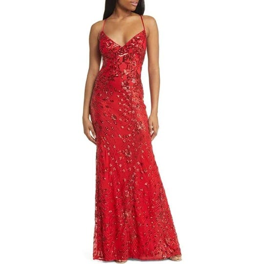 lulus-photo-finish-sequin-high-low-maxi-dress-in-red-shiny-red-at-nordstrom-size-x-large-1