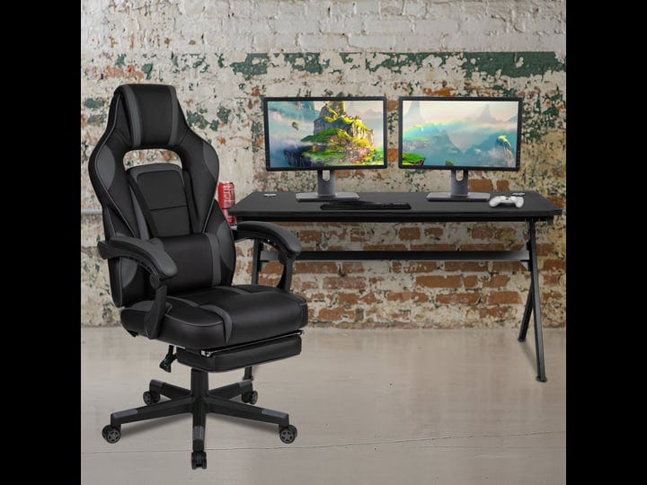 gaming-desk-with-cup-holder-headphone-hook-removable-mousepad-top-black-reclining-back-arms-gaming-c-1