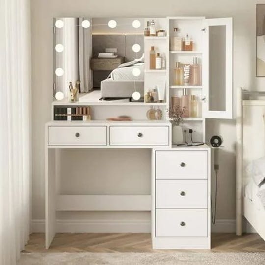 veanerwood-makeup-vanity-desk-with-lighted-mirror-and-power-strip-modern-vanity-table-with-hair-drye-1