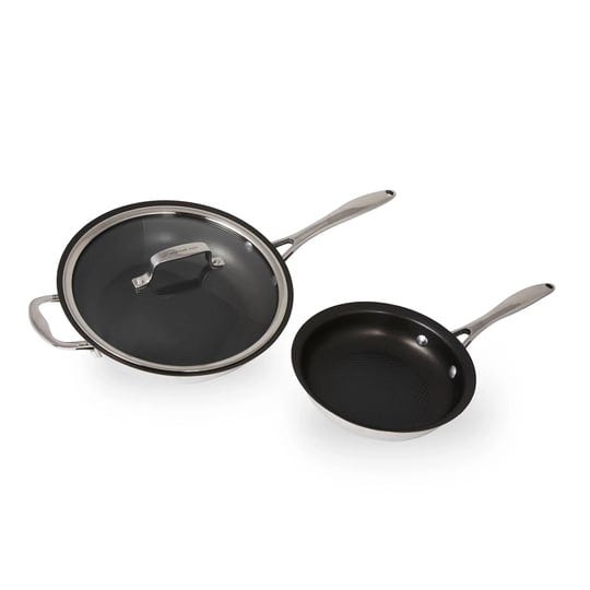 wolfgang-puck-3-piece-stainless-steel-skillet-set-scratch-resistant-non-stick-coating-1