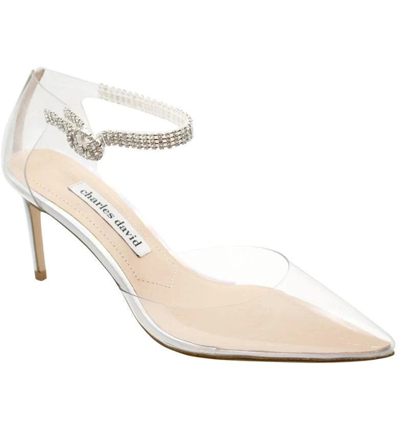 Embellished Transparent Stiletto Pump by Charles David Acker | Image