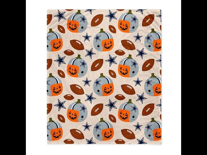 dallas-cowboys-60-x-70-pumpkin-helmet-corral-fleece-blanket-1