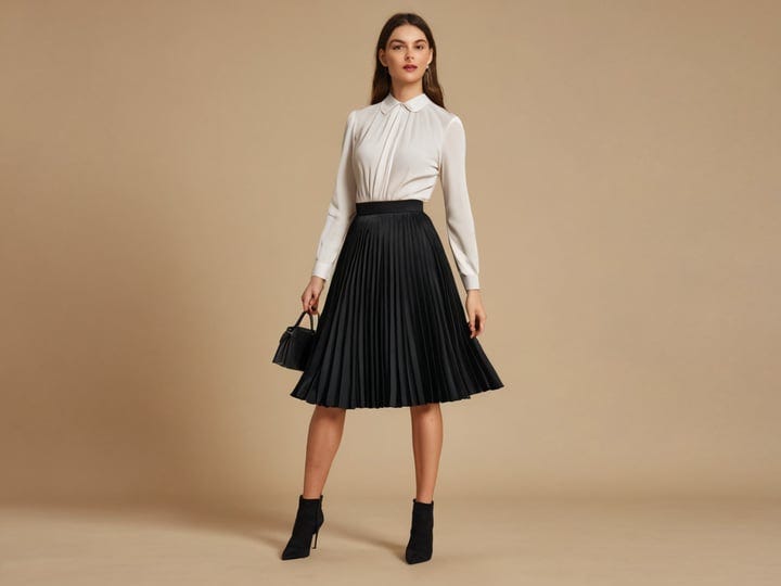 Black-Pleated-Skirt-Midi-3