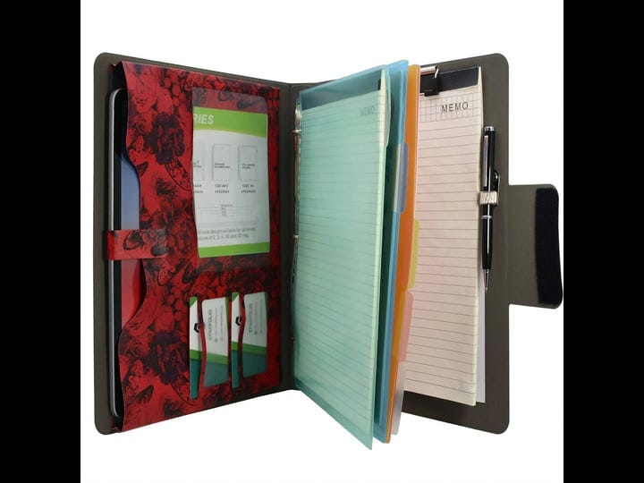 padfolio-ring-binder-with-color-file-folders-flower-painting-pu-leather-organizer-portfolio-with-3-r-1