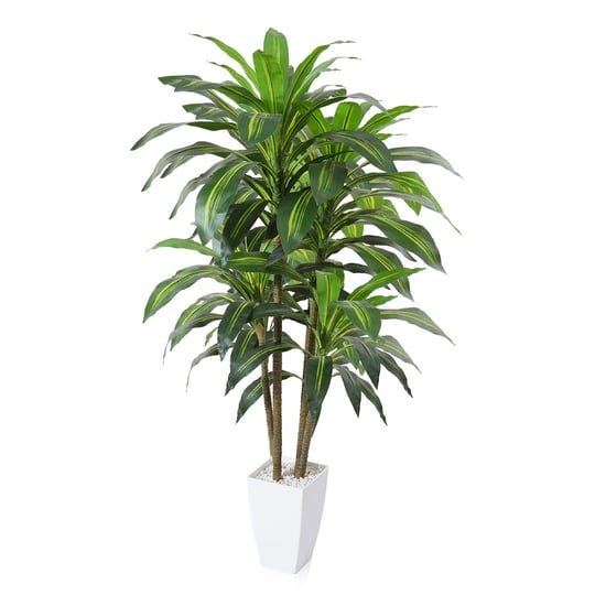 oakred-artificial-plants-4ft-dracaena-tree-faux-plants-with-white-taper-planter-tall-fake-plant-for--1