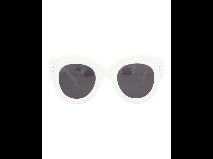 ala-a-womens-48mm-oval-sunglasses-white-1