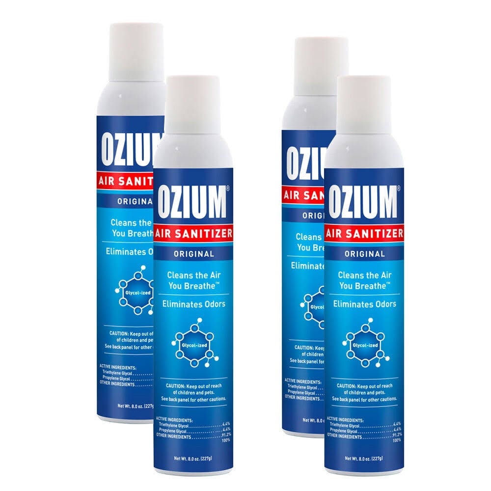 Ozium Air Sanitizer 4-Pack 8 oz. Spray | Image