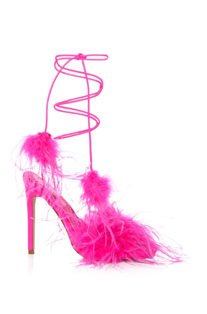 Fuchsia Strappy Stiletto Heels for a Sophisticated Look | Image