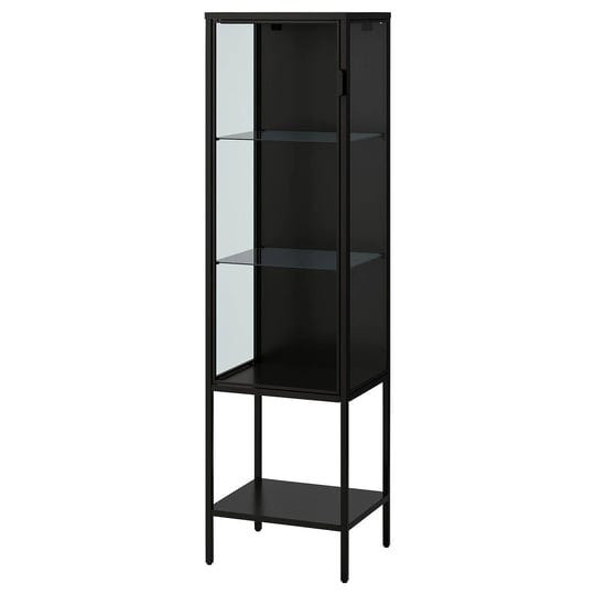 ikea-rudsta-glass-door-cabinet-anthracite-16-1-2x14-5-8x61-1