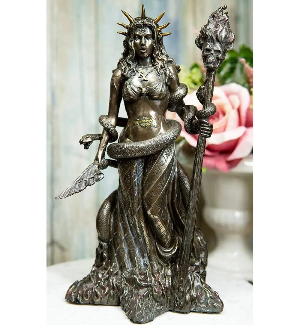 Hecate Statue: Magical Goddess of Witchcraft, Necromancy, and the Night Sky | Image