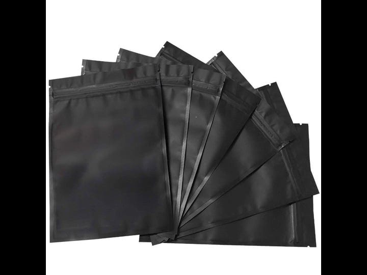 100-pack-mylar-bags-5-5-x-7-8-inch-resealable-foil-pouch-bag-food-storage-pouch-matte-black-1