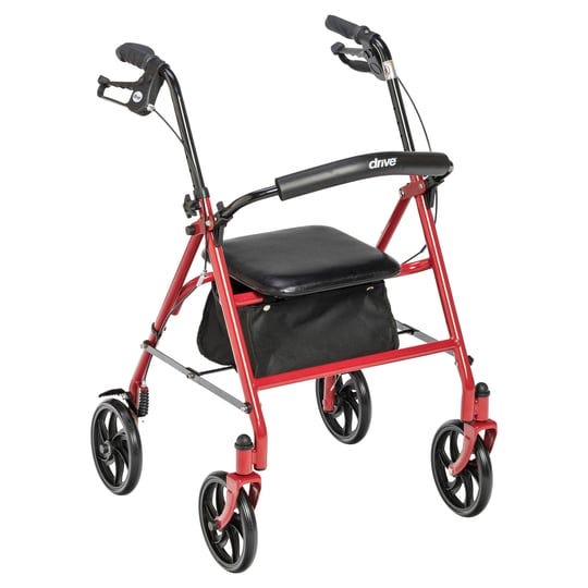 drive-medical-four-wheel-rollator-walker-with-fold-up-removable-back-support-red-1