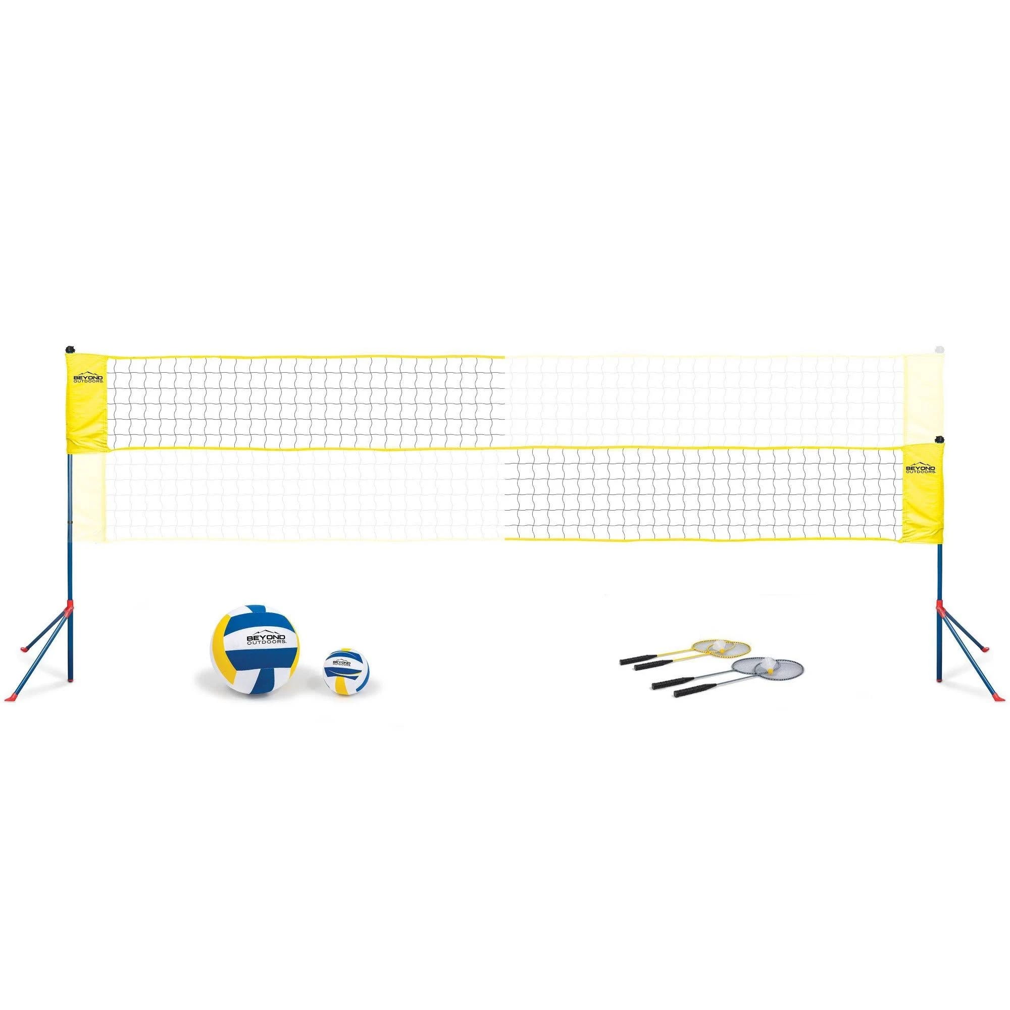 Easy Setup Volleyball/Badminton Set for All Ages | Image