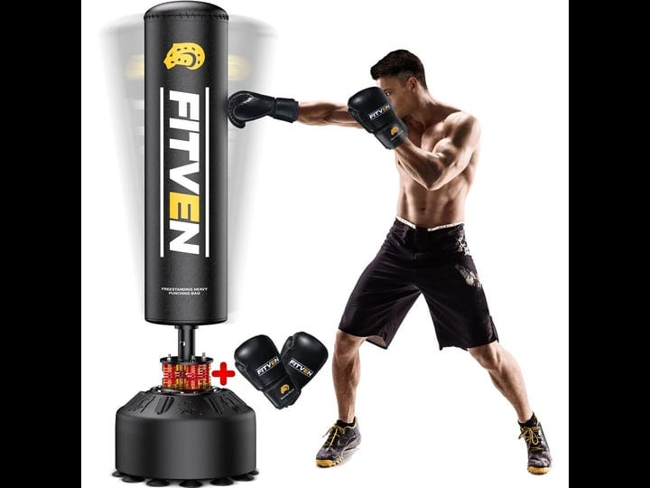 fitven-freestanding-punching-bag-70-205lbs-with-boxing-gloves-heavy-boxing-bag-with-suction-cup-base-1
