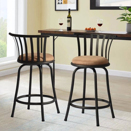 furniturer-classic-barstools-set-of-2-country-style-bar-chairs-with-back-and-footrest-swivel-counter-1