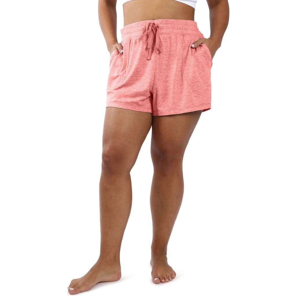 Comfy Pink Drawstring Shorts for Women | Image