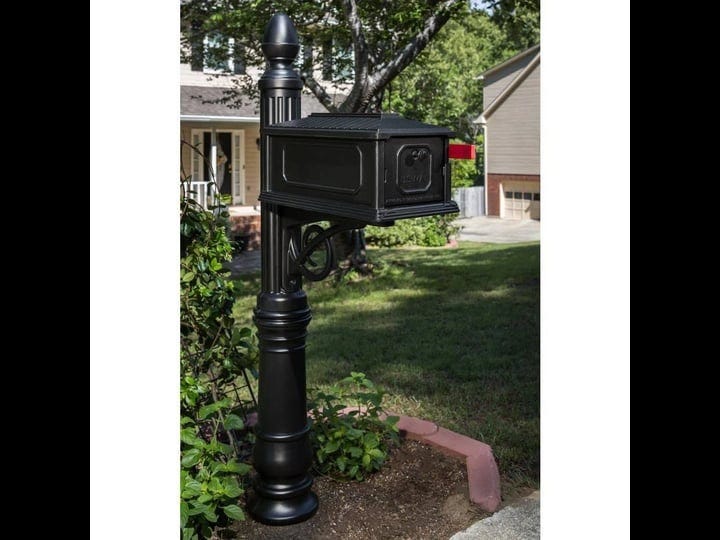 gibraltar-mailboxes-stratford-mailbox-post-combination-black-1