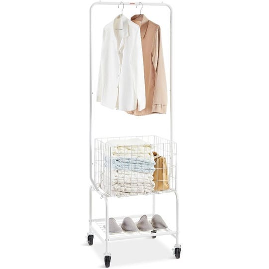 veovr-vevor-metal-rolling-laundry-basket-with-hanging-garment-rack-laundry-hamper-cart-adjustable-he-1