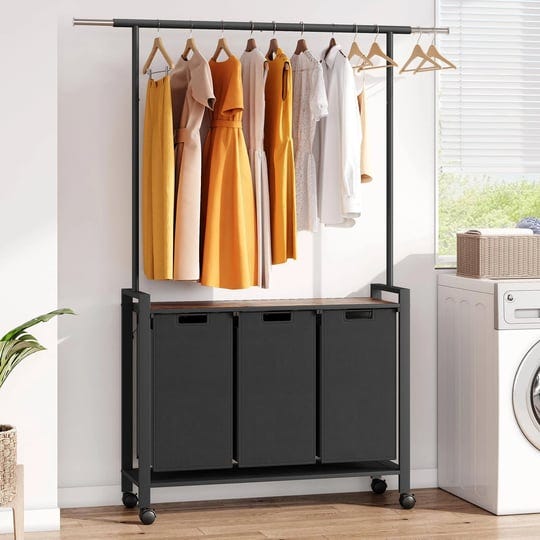 idealhouse-laundry-sorter-3-section-laundry-hamper-sorter-with-clothes-hanging-rod-and-wooden-storag-1