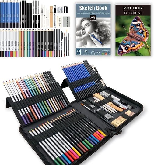 kalour-82-pack-drawing-sketching-pencils-kit-premium-sketch-art-supplies-for-artists-include-colored-1