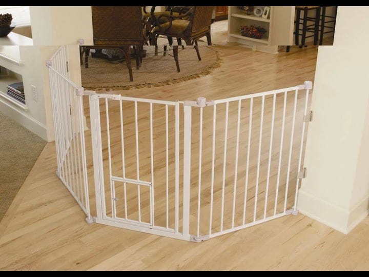 flexi-walk-thru-gate-with-pet-door-gate-can-span-a-76-inch-opening-or-be-configured-to-fit-unusually-1