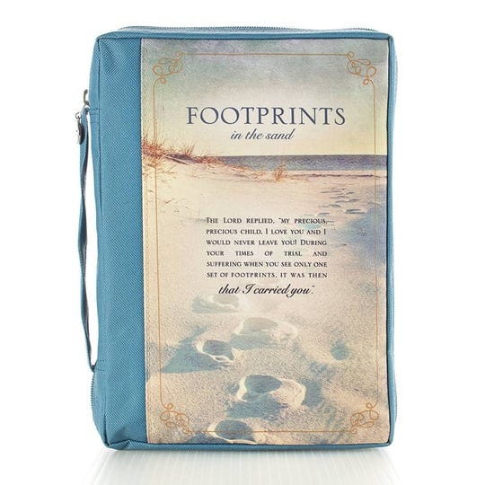 bible-cover-poly-canvas-footprints-medium-1