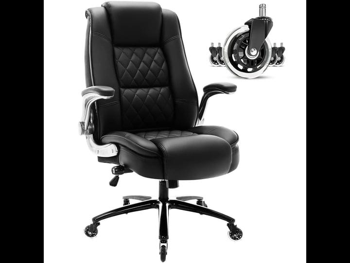 high-back-office-chair-flip-arms-adjustable-built-in-lumbar-support-executive-computer-desk-chair-wo-1