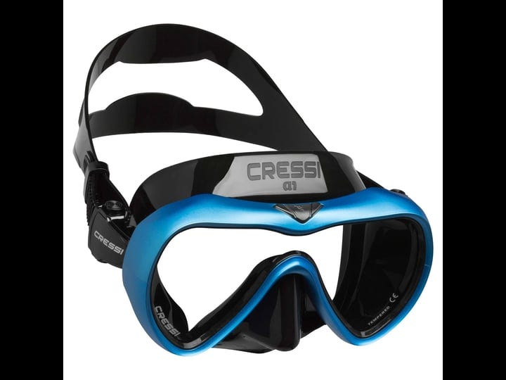 cressi-a1-scuba-diving-mask-black-blue-clear-anti-fog-lens-1