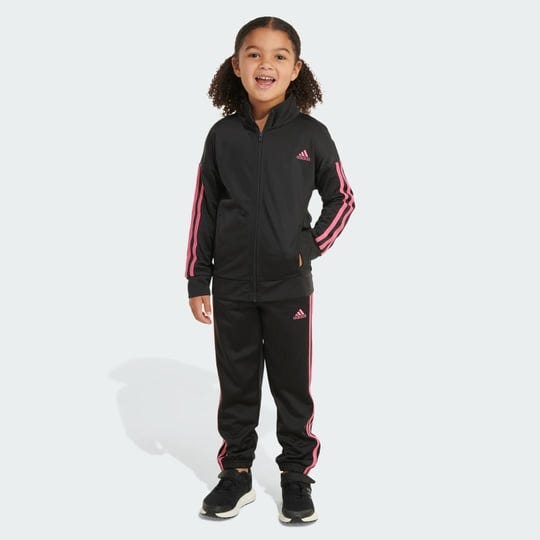 adidas-little-girls-long-sleeve-essential-tricot-jacket-and-joggers-2-piece-set-black-with-pink-1