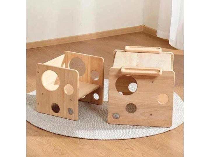 woodtoe-montessori-weaning-table-and-chair-set-toddler-table-and-chair-set-natural-solid-wooden-kids-1