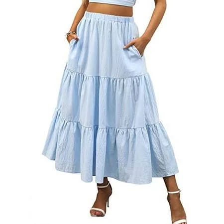 High-Waisted Boho Style Vintage Up Skirt for Women | Image