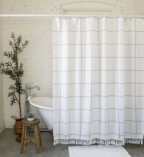 elena-home-goods-fabric-shower-curtain-72x72-inch-standard-size-farmhouse-shower-curtain-with-tassel-1