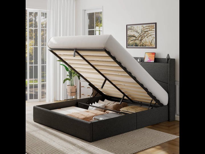 feonase-full-size-lift-up-storage-bed-frame-with-charging-station-geometric-upholstered-platform-bed-1