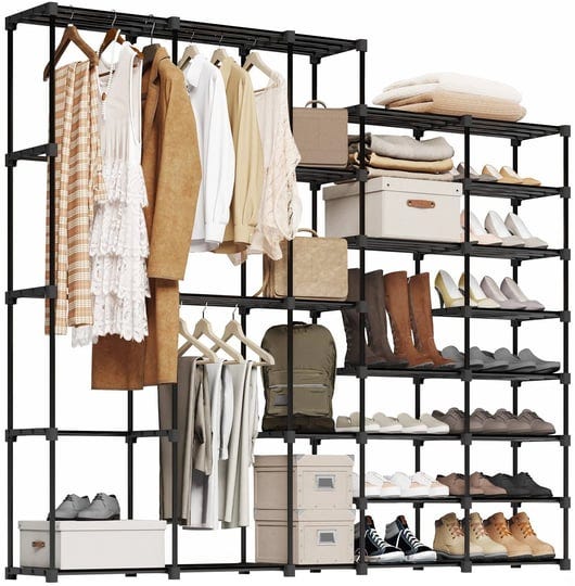 unitstage-portable-closet-wardrobe-clothes-rack-with-shelves-freestanding-closet-organizer-with-shoe-1