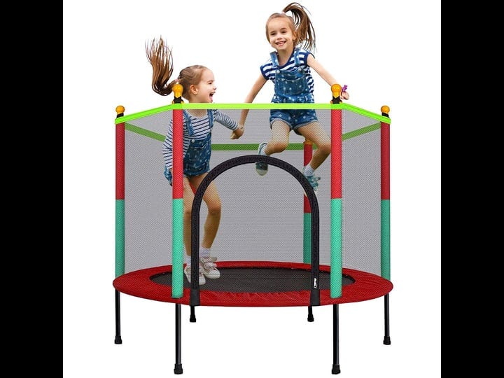 laulry-kids-trampoline-with-safety-enclosure-net-5ft-trampoline-for-toddlers-indoor-and-outdoor-pare-1