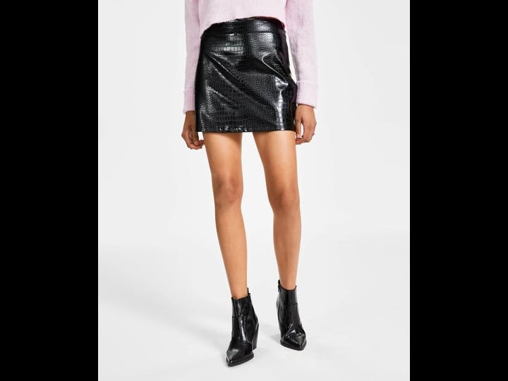 bar-iii-womens-croc-embossed-faux-leather-mini-skirt-created-for-macys-deep-black-size-15