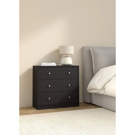 tvilum-portland-3-drawer-chest-black-1