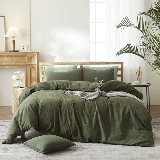 amwan-army-green-bedding-sets-queen-size-dark-green-duvet-cover-100-washed-cotton-comforter-cover-mo-1