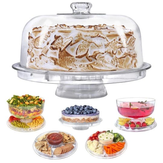 cake-stand-with-dome-cover-6-in-1-multi-purpose-use-serving-platter-punch-bowl-desert-platter-and-mo-1