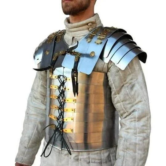 roman-soldier-military-lorica-segmentata-body-armor-20g-steel-mens-size-11-16-oz-1