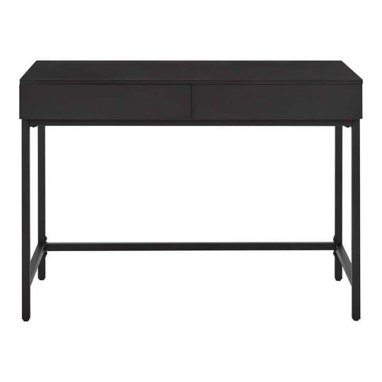 stylewell-donnelly-black-writing-desk-with-2-drawers-and-wood-top-42-in-w-x-30-in-h-1