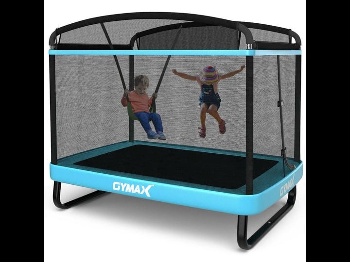 6-feet-kids-entertaining-trampoline-with-swing-safety-fence-blue-1