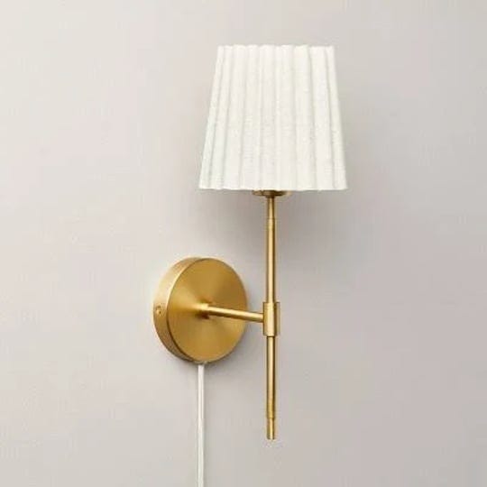 pleated-shade-wall-sconce-brass-oatmeal-hearth-hand-with-magnolia-1