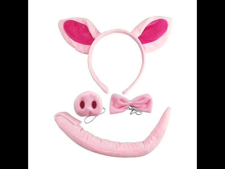 4-pieces-halloween-pig-costume-set-pig-ears-headband-pig-tail-nose-bow-tie-1