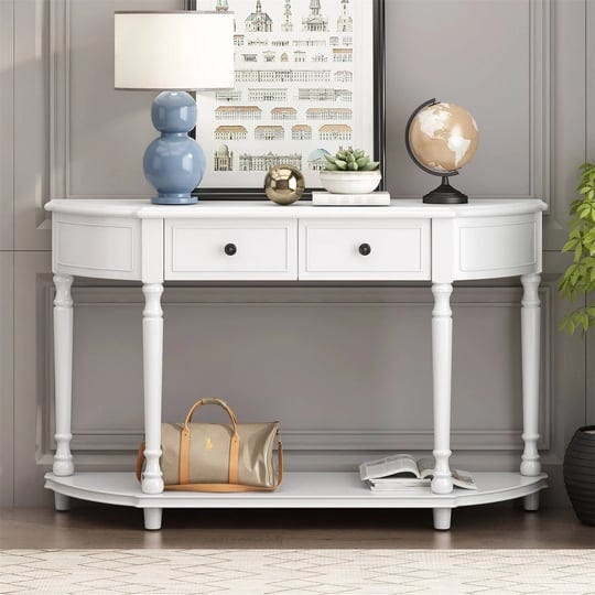 merax-retro-circular-curved-console-table-with-two-top-drawers-antique-white-1