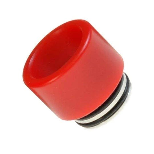 armerah-810-drip-tip-ecig-mouthpiece-short-wide-pom-steel-single-red-1