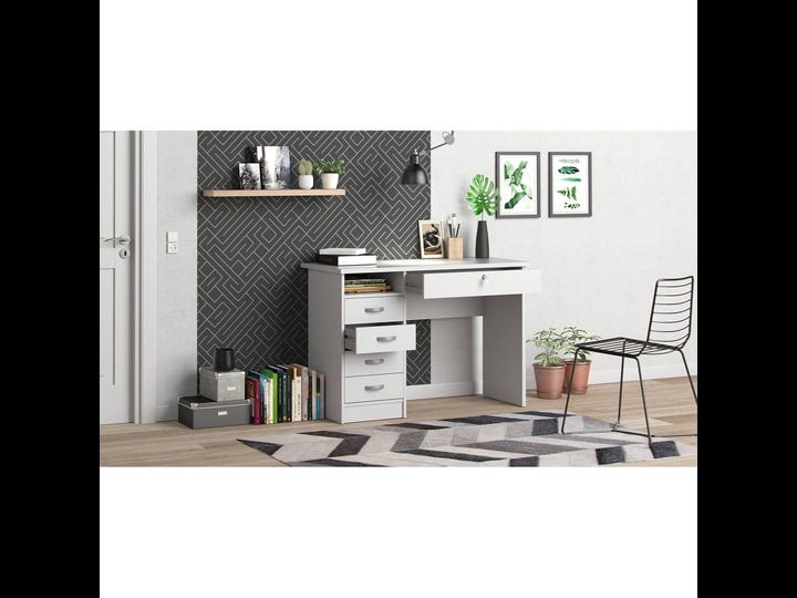 tvilum-modern-walden-desk-with-5-drawers-white-1