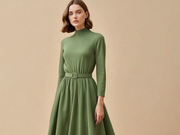 Green-Long-Sleeve-Midi-Dress-3