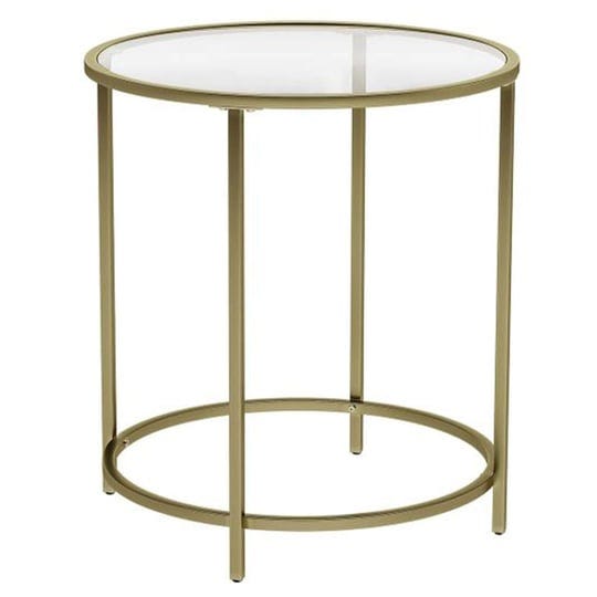 vasagle-round-side-table-glass-end-table-with-metal-frame-for-living-room-gold-1