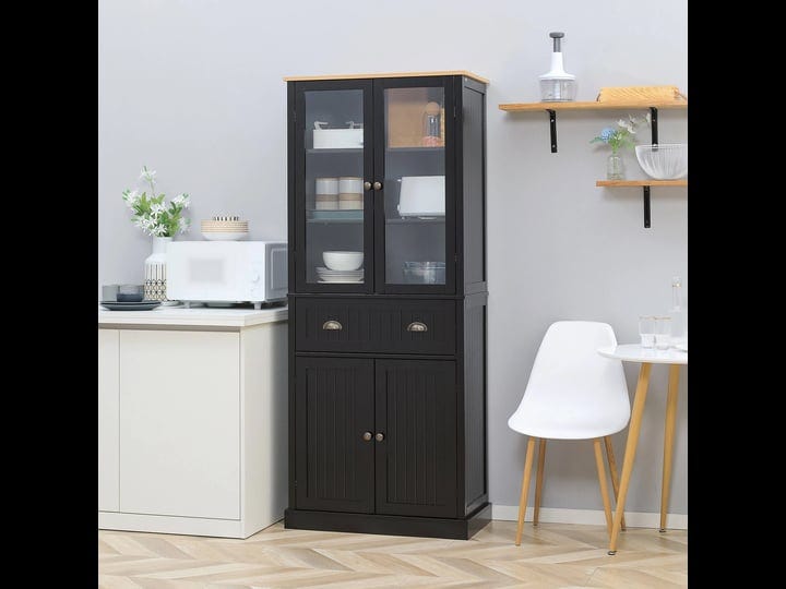 homcom-freestanding-kitchen-pantry-5-tier-storage-cabinet-with-adjustable-shelves-and-drawer-for-liv-1